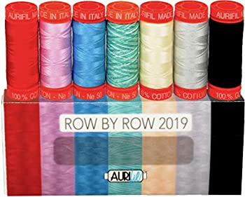 【中古】【輸入品・未使用】Row By Row Aurifil スレッドキット スモールスプール7本 50重量 AC50RR197|スカイマーケットプラス