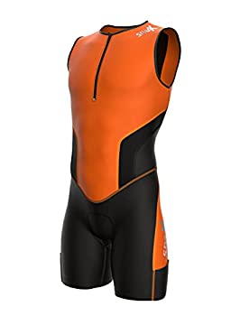【中古】【インポート品・未当てはめる】Sparx X トライアスロン背広 メンズ 一ころ 取り組み サイクリング 人はだ背広 自動二輪車 スイムラン (オレンジ色_エリート、XL)