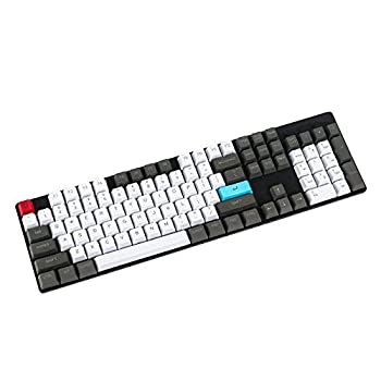 【中古】【輸入品・未使用】Customized Top Printed 87 104 ANSI Keyset OEM Profile Thick PBT Keycap Set for Cherry MX Switches Mechanical Gaming Keyboard (87) [並行