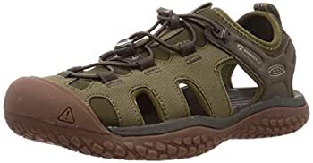 【中古】【インポート品・未当てはめる】[キーン] サンダル SOLR SANDAL(付け届け真似形) メンズ DARK OLIVE/TAUPE 28.0 糎 D