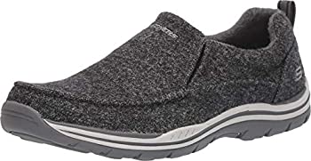 【中古】【インポート品・未当て嵌める】Skechers Men\u0027s Wash-A-Wools: Expected-Pitzen Loafer%ｶﾝﾏ% Charcoal%ｶﾝﾏ% 7