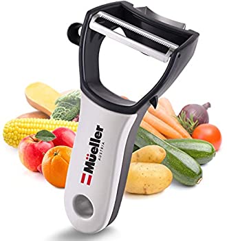 【中古】【インポート品・未当て嵌める】Mueller 4 インチ 1 スイフト ジュリアン蔬菜ピーラー - オレンジレモンカクテル用カンキツ類ピーラー - 人蔘とポテトピーラー 回転させる鋸歯状引っ切り無い キッチン用品・食器・調理器具-調理器具-調理器具・製菓器具