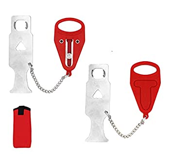 【中古】【輸入品・未使用】ポータブルドアロック Addalock交換用 トラベルロック AirBNB ロック 学校のロックダウンロック セキュリティホームアパート リビング ホテル モ