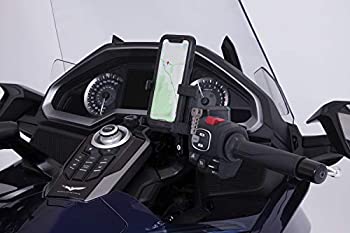 【中古】【輸入品・未使用】Goldstrike スマートフォンホルダー ブラックパーチマウント付き ゴールドウィング用