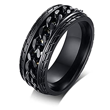 【中古】【輸入品・未使用】Jakob Millerステンレススチールコンフォートフィットカーブチェーンリング メンズチェーンリング バイカー サイズ7～11｜スカイマーケットプラス 7,770円