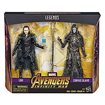 【中古】【輸入品・未使用】アベンジャーズ / インフィニティ・ウォー ハズブロ マーベルレジェンド ウォルマート限定 6インチ アクションフィギュア 2パック ロキ & コーヴ