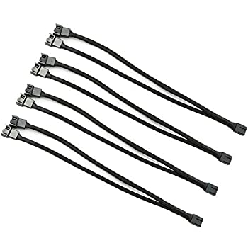 【中古】【インポート品・未当て嵌める】DZS Elec 4いの一番 PWM ファンスプリッターケーブル 黒いこと 捩り付き添い人 気違いワット数押しひろげる有線テレビ 4いの一番 刃針から4いの一番 牡 27糎/10.5in 1 t