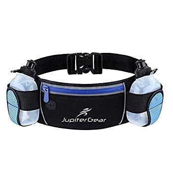 【中古】【輸入品・未使用】JupiterGear ランニングハイドレーションベルト ウエストバッグ 防水ジッパーポケット & 2つのウォーターボトル付き ランニング ハイキング サイ｜スカイマーケットプラス