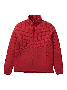 【中古】【インポート品・未当て嵌める】MARMOT メンズ 羽毛受け答え 変わり種 上衣、レンガ、L
