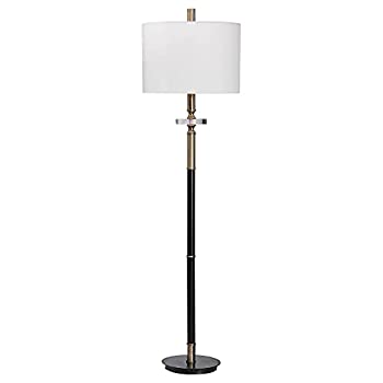 【中古】【輸入品・未使用】Uttermost Maud クリスタルフロアランプ エイジドブラック