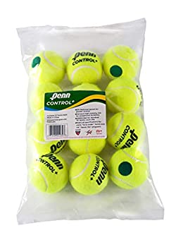 【中古】【インポート品・未当て嵌める】Penn Control Plus 庭球どんぶり鉢 ? ユースフェルトグリーンドットテニスボール 未経験者用 ? 12ボールポリバッグ
