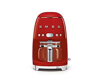 【中古】【インポート品・未当て嵌める】Smeg コヒーメーカー Retro Style 10 Cup Programmable Coffee Maker Machine Red [並行輸入品] キッチン用品・食器・調理器具-その他