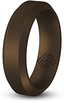 【中古】【輸入品・未使用】Knot Theory ベベルコンフォートシリコンリング - 男性夫ダークブロンズ6ミリメートルサイズ13