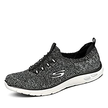 【中古】【インポート品・未当て嵌める】Skechers Women\u0027s Empire D\u0027LUX-Sharp WITTED Sneaker%ｶﾝﾏ% Black/White%ｶﾝﾏ% 10 M US