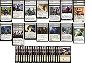 【中古】【輸入品・未使用】Mono White Human Deck - Modern Legal - Custom Built - Magic The Gathering - MTG - 60 Card|スカイマーケットプラス