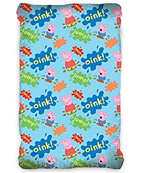 【中古】【輸入品・未使用】0112 Peppa Pig ペッパピッグ シングル ボックスシーツ Fitted sheet [並行輸入品]