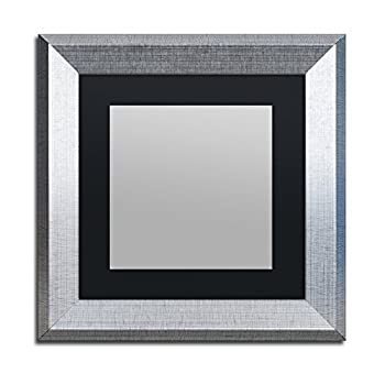 【中古】【インポート品・未当てはめる】Trademark Fine Art Heavy Duty 11x11 Silver Picture Frame with 7x7 Black Mat [並行輸入品]