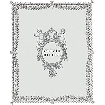【中古】【輸入品・未使用】KENSINGTON SILVER Austrian Crystal/Pearl 8x10 frame by Olivia Riegel - 8x10 [並行輸入品]