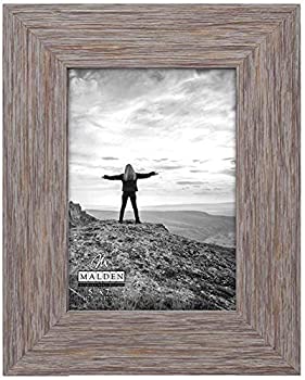 【中古】【輸入品・未使用】Malden International Designs Linear Rustic Wood Picture Frame%ｶﾝﾏ% 5x7%ｶﾝﾏ% Rough Gray … [並行輸入品]