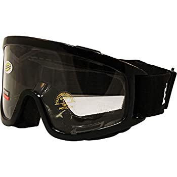 【中古】【輸入品・未使用】Birdz Eyewear バルチャーパッド入りライディング+スキーゴーグル - ほとんどのメガネにフィット - クリアレンズ