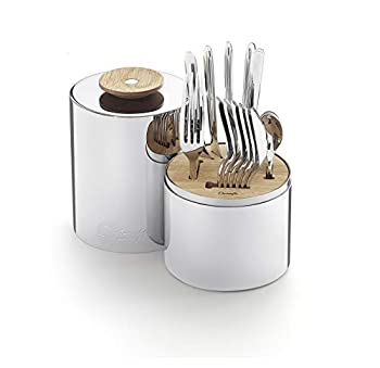 【中古】【輸入品・未使用】Christofle Essential 24ピース ステンレススチール フラットウェアセット 収納カプセル付き #5920012|スカイマーケットプラス