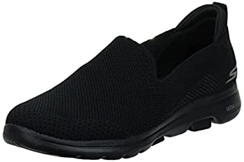 【中古】【インポート品・未当て嵌める】(スケッチャーズ) Skechers レディース Go Walk 5-Prized (ゴーウォークファイブプライズド) スニーカー%ｶﾝﾏ% 黒いこと%ｶﾝﾏ% 5 Wide