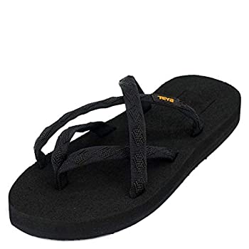 【中古】【輸入品・未使用】[テバ] レディース オロワフ サンダル ブラック Women Olowahu Sandal (US6(23cm)%ｶﾝﾏ% MixBBlackOnBlack) [並行輸入品]