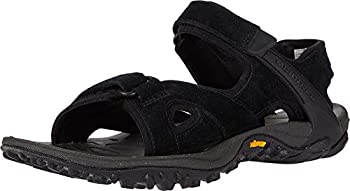 【中古】【インポート品・未当て嵌める】Merrell (メレル) メンズ カフナ 4同盟罷工一回り 山歩きサンダル US 大きさ: 24 色つや: 黒いこと