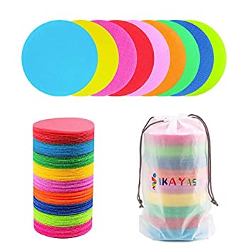 【中古】【輸入品・未使用】IKAYAS 81個 カーペットフロア ドット スポットカーペット マーカー 教室用 カーペットサークル ドットマーカー スポット サークル サークル ス