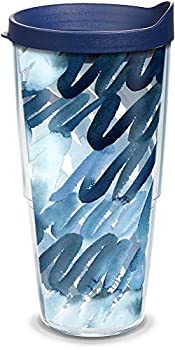 【中古】【インポート品・未当て嵌める】Tervis Yao Cheng Scribbles 青色 24 薬局衡オンス Tumbler 青色