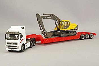 【中古】【輸入品・未使用】Cararama/カララマ ボルボ FH12 ショベルカー EC210 積載 1/87スケール 185-002