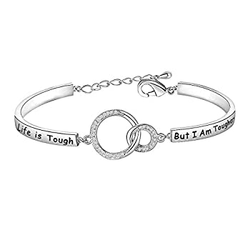 【中古】【輸入品・未使用】[男性用ブレスレット]MAOFAED Cancer Survivor Gift Cancer Fighter Gift Life is Tough But I am Tougher Cancer Awareness Inspirational Gift｜スカイマーケットプラス 8,850円