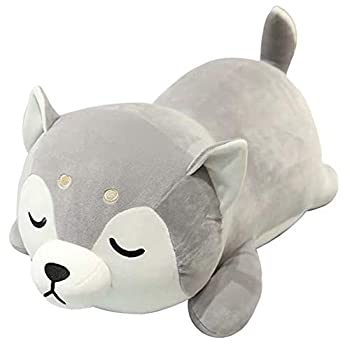 【中古】【輸入品・未使用】ハスキーぬいぐるみ ハスキーぬいぐるみ 子犬 クッション 子供用 バレンタインデー クリスマス (13.7インチ)|スカイマーケットプラス
