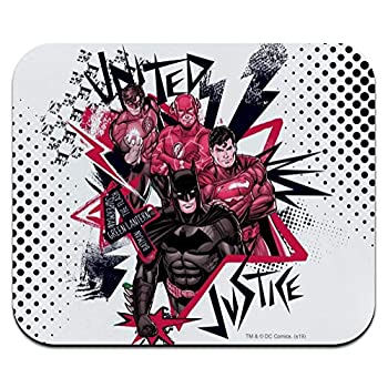 【中古】【インポート品・未当て嵌める】Justice League 赤と黒の文字記号 薄型二十日鼠パッド 二十日鼠パッド