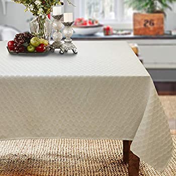【中古】【輸入品・未使用】CAIT CHAPMAN HOME COLLECTION 糸染めメタリック幾何学シャンパンテーブルクロス 60%ﾀﾞﾌﾞﾙｸｫｰﾃ% x 84%ﾀﾞﾌﾞﾙｸｫｰﾃ% Rectangle