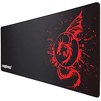 【中古】【輸入品・未使用】大型マウスパッド 拡張スピード ゲームマウスパッド フライ ドラゴン マウスパッド ゲーマー オフィス コンピューター マウスマット (A-レッド)