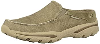 【中古】【インポート品・未当て嵌める】Skechers Men\u0027s Creston-Slip On Canvas Loafer%ｶﾝﾏ% Khaki%ｶﾝﾏ% 9.5