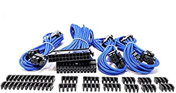 【中古】【輸入品・未使用】MICRO CONNECTORS%ｶﾝﾏ% Inc. プレミアムスリーブ付きPSUケーブル延長キット&minus;ブルー（F04-240BL-KIT）｜スカイマーケットプラス 13,663円