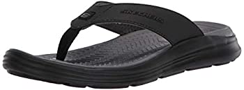 【中古】【インポート品・未当て嵌める】Skechers Men\u0027s Sargo-Sunview Flip Flop%ｶﾝﾏ% Black%ｶﾝﾏ% 9 Medium US