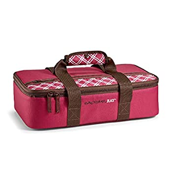 【中古】【輸入品・未使用】Rachael Ray ラザニアラガー、パーティー用断熱キャセロールキャリア、9インチx13インチのベーキングディッシュ、バーガンディー