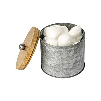 【中古】【輸入品・未使用】nu-steel CFT1H 紙吹雪コレクション コットンコンテナ ホーム\u0026バスルームアクセサリー 亜鉛メッキシートと木