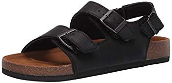 【中古】【インポート品・未当てはめる】Skechers Men\u0027s Krevon Molded Footbed Sandal%ｶﾝﾏ% Black%ｶﾝﾏ% 13 Medium US