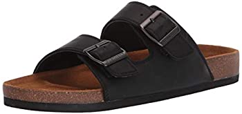 【中古】【インポート品・未当て嵌める】Skechers Men\u0027s Krevon Molded Footbed Sandal%ｶﾝﾏ% Black%ｶﾝﾏ% 13 Medium US
