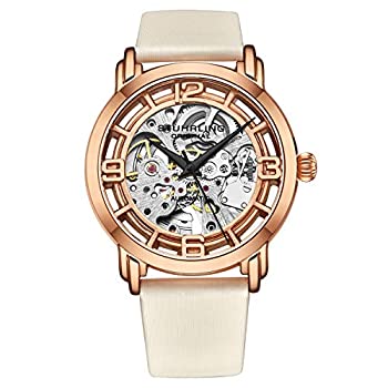 【中古】【輸入品・未使用】Stuhrling オリジナル腕時計 レディース 自動巻き スケルトン レディース ドレスウォッチ レザーウォッチストラップ 機械式腕時計 レディース 腕