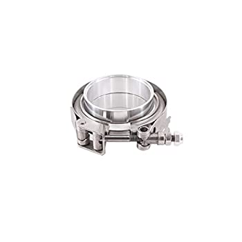 【中古】【輸入品・未使用】Mishimoto - MMCLAMP-VA-25 アルミニウム Vバンドクランプ 2.5インチ (63.5mm) シルバー|スカイマーケットプラス