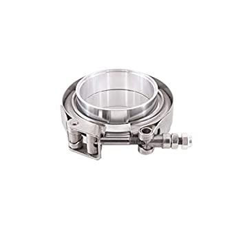 【中古】【輸入品・未使用】Mishimoto MMCLAMP-VA-3 アルミニウム Vバンドクランプ 3インチ (76.2mm) シルバー｜スカイマーケットプラス