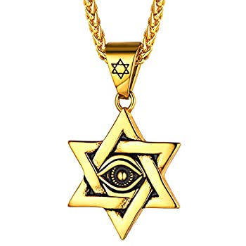 【中古】【輸入品・未使用】FaithHeart Magen David Star ネックレス ステンレススチール ダビデの星 ユダヤ教ジュエリー レディース メンズ ソロモンの印 タントリズム 六