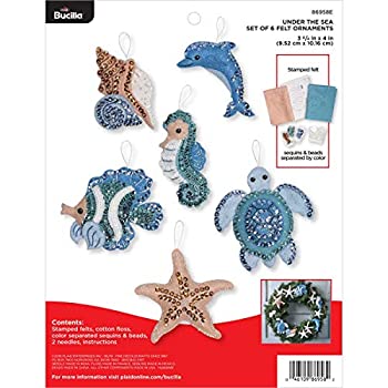 【中古】【輸入品・未使用】Bucilla 海底フェルトアップリケキット 6