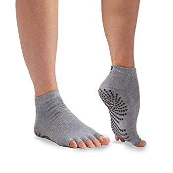 【中古】【インポート品・未当てはめる】Gaiam Grippy Toless瑜伽靴下 | ノンスリップグリップアクセサリー 判定基準または熱っぽい瑜伽 排球、ピラティス、バレーまたは住まい用 成人女性