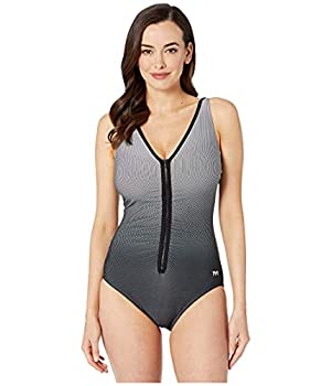 【中古】【インポート品・未当て嵌める】TYR フィッシュネット Vのど首 ジップコントロール 黒いこと/薄墨色 8